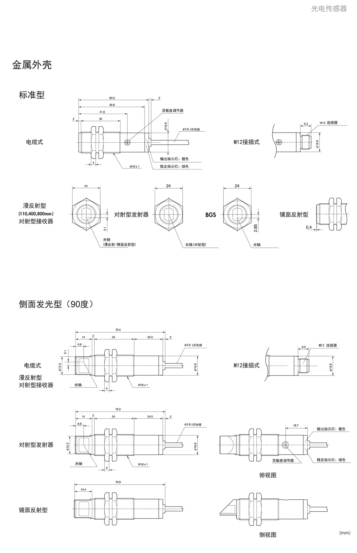 光電傳感器 C2係列